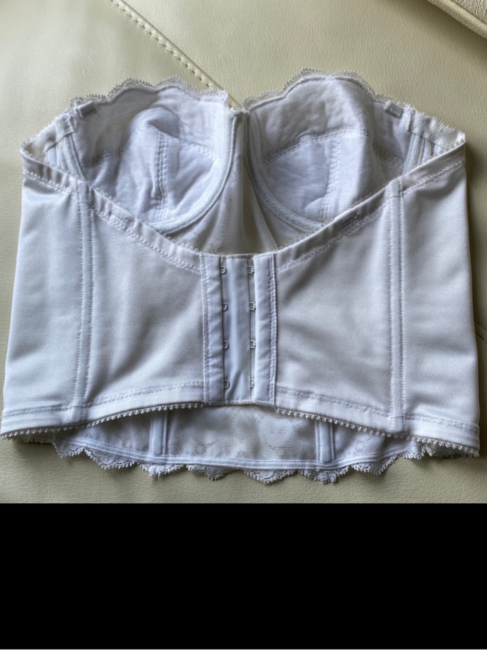 White Lace Strapless or with straps Bustier or corset - Picture 5 of 15
